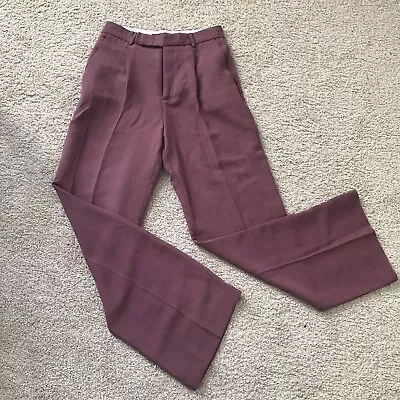 Zara Womens Wide Leg Pants Size S Purple High Rise Pocket Pleated NWT • $21