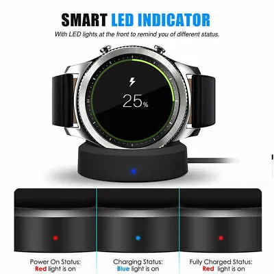 For Samsung Gear S2 S3 Classic/Frontier Wireless Charging Dock Charger US • $8.99