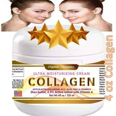 JAR 4 OZ COLLAGEN BEAUTY CREAM CREMA PURE SKIN CARE Hydrolyzed • $11