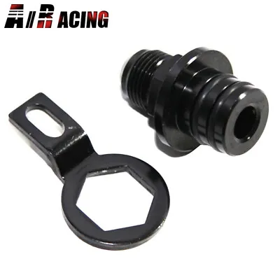 Black 10AN Rear Block Breather Fitting Adapter Fit Oil Catch Can B16 B18 B20 • $15.99