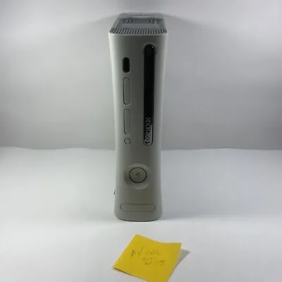 Microsoft Xbox 360 White Console Only NO HDD Red Ring Of Death - For Parts • $29.99