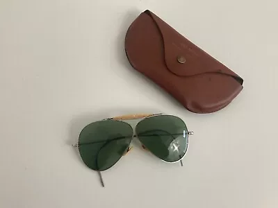 $120 • Buy Vintage Willson Aviator Military Sunglasses With Case