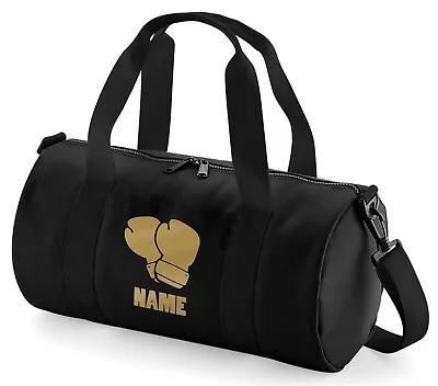 £13.95 • Buy Personalised Boxing Barrel Bag Gloves Kick Boxing Sports Gym Kit Any Name Gift