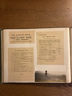 Quorn & Barlow Peak Horse Racing Postcard Race Card 1925 Hunt Meeting Photos • £22