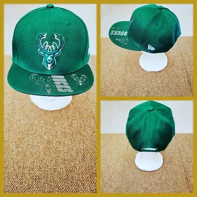 Milwaukee Bucks Nba Basketball Snapback Hat. • $25