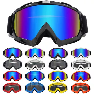 Motorcycle Motocross Race Goggles Offroad MX ATV UTV Enduro Quad Glasses Eyewear • $13.69