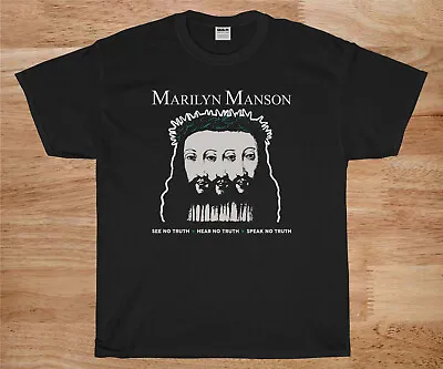 Marilyn Manson Believe Tour Rock T-Shirt Gildan Size S To 2XL • $26.99