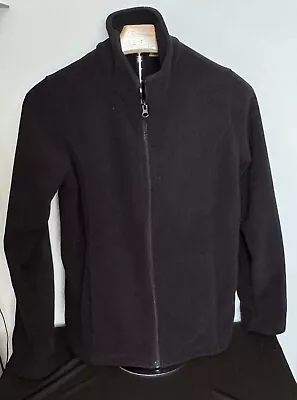 Cabelas Fleece Womens Size Medium Black Full Zip Jacket • $11