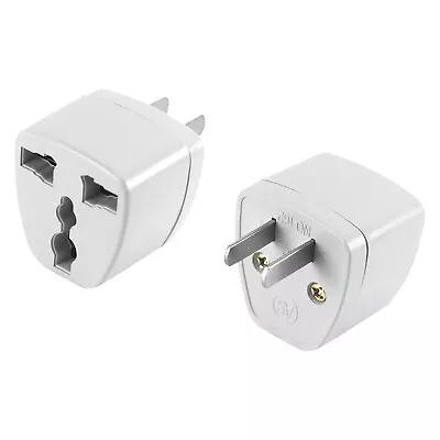 AC Wall Power Adapter To Convert China UK AU EU To US Plug Socket (2PACK) • $7.99