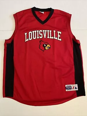 Vintage Majestic Louisville Cardinals College Basketball Jersey Mens XL Made USA • $24.99