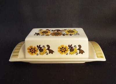 £17.99 • Buy Vintage 1970s Royal Worcester Palissy Lidded Butter Dish - Floral Pattern