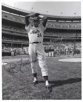 Jerry Koosman N.Y. Mets Autographed 8x10  TYPE ONE  Wire Photo At Shea Stadium • $50