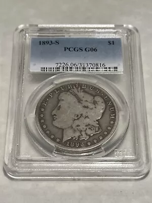 1893-S PCGS G06 G6 Morgan Silver Dollar $1 Very Nice Coin • $3999.99