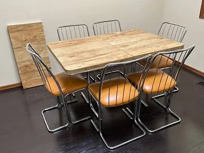 Vintage 1976 Daystrom Furniture Chrome Dining Set • $2600