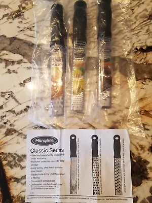 NIP Lot Of 3 Microplane Classic Series Stainless Steel Zester/ Grater/Ribbon • $27