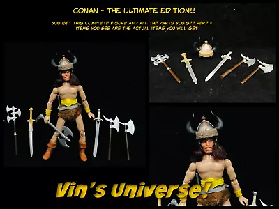 Custom 1/9th - 8  Mego Conan The Barbarian - Complete Action Figure • $149.99