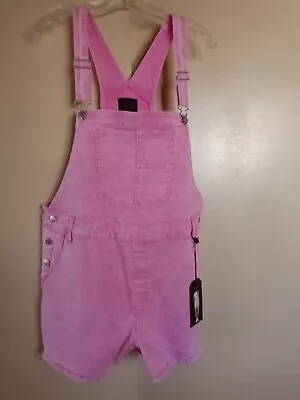 No Boundaries Women's Pink Cotton Spandex Shortall Size XXL (19) NWT • $15