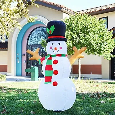 5 Ft Inflatable Snowman Christmas Outdoor Decoration Blow Up Snowman Christmas Y • $32.32