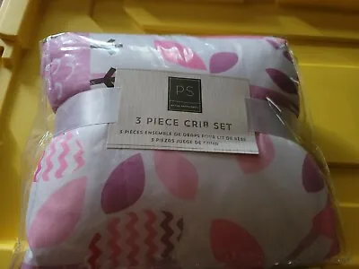$40 • Buy Dancing Owl Crib Bedding Set Baby Girls 3 Piece Nursery Set Baby Quilt Crib S...
