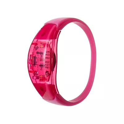 36 Pink Sound Activated LED Bracelets Light Up Flashing Voice Control Music Band • £152.99