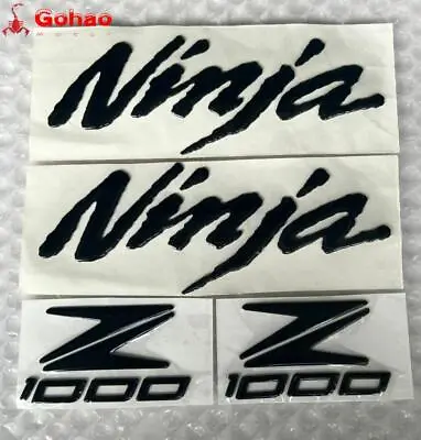 Z1000 Motorcycle Fairing Fender Gas Tank Badge Emblem For Ninja Z 1000 Black Set • $13.59