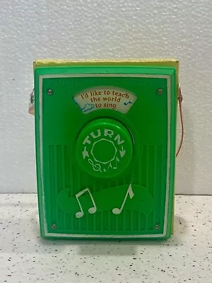 1970's Vtg Fisher Price Music Box Pocket Radio -Teach The World To Sing Works! • $20