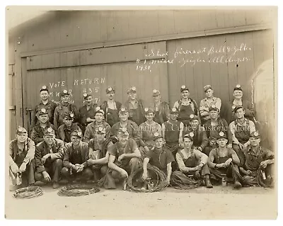 1930s UMWA Coal Miners Zeigler Bell & Zolle Chicago IL Photo • $300