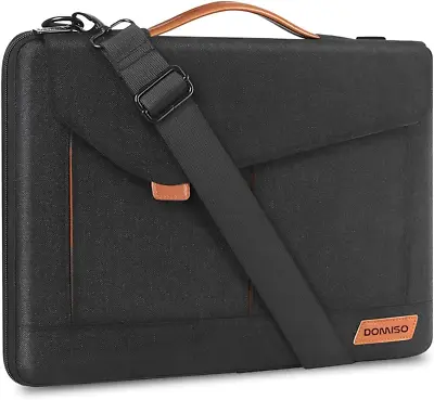 DOMISO 17-17.3 Inch Laptop Sleeve Bag Business Briefcase Messenger Bag Compatibl • £33.43