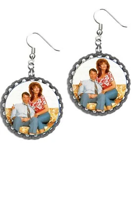 $6.49 • Buy Al Bundy And Peg Married With Children Vintage Look Pair Set Of Earrings