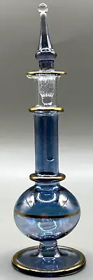 $13.20 • Buy Perfume/Oil Bottle Egyptian Glass  W/Tear Drop Stopper Hand Blown-Brand New