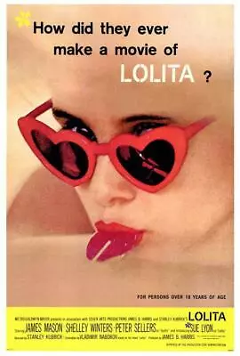 LOLITA Movie POSTER 27 X 40 James Mason Shelley Winters Peter Sellers A • $24.95