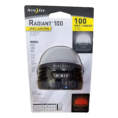 Nite Ize Radiant 100 Lumen Mini LED Camping Lantern Flashlight Emergency High • $19.93