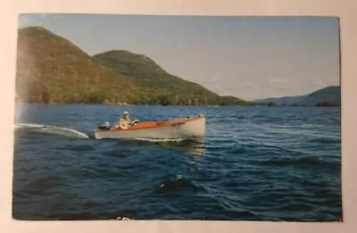 Postcard NY Adirondacks Vtg 1950s Lake George Boating Travel Souvenir  • $6.99