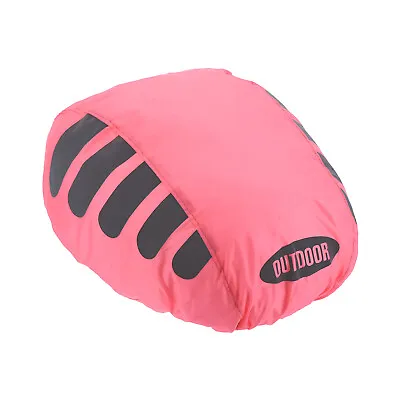 Cycling Bicycle Helmet Cover Motorcycle Helmet Rain Covers Ride Gear Pink • $7.76