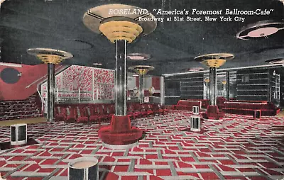 Vintage  Postcard Roseland Ballroom Cafe Restaurant New York City NY Long Ago* • $0.99