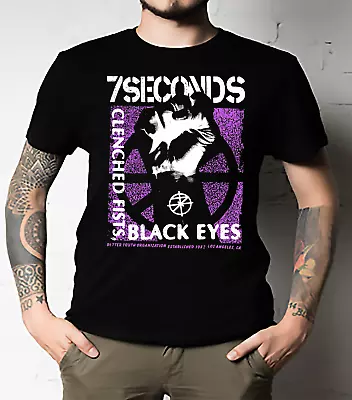 7 SECONDS T-shirt Punk Rock Band Adult Tee Black New Unisex All Size 100% Cotton • $14.99