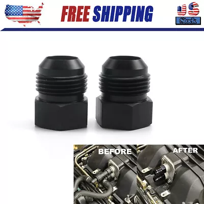 For CTS-V ZL1 6.2L LSA Supercharger Coolant Line -12AN Adapter Fittings CBW-082B • $39.99