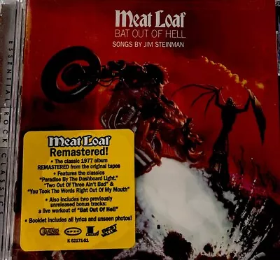 Bat Out Of Hell By Meat Loaf CD • $7.49