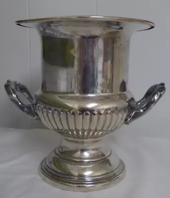 Vintage 10  Silver Plate Champagne Wine Bucket - Trophy - Urn • $59.99