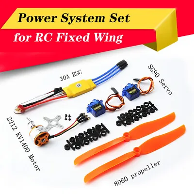 1400KV Brushless Motor 30A  ESC Micro Servo  For RC Fixed Wing Plane Helicopter • $21.25