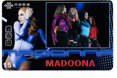 £1.75 • Buy China: Phone Card - Madonna Louise - Sexy Girl - US Singer/182