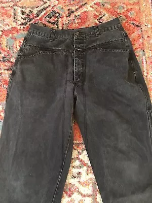 Vintage Marithe Francois Girbaud Black Jeans Size 36M Made In Hong Kong • $40