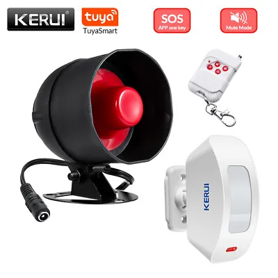 KERUI Wireless 110dB Live Siren Home Security Alarm System Tuya APP Control • $13.31