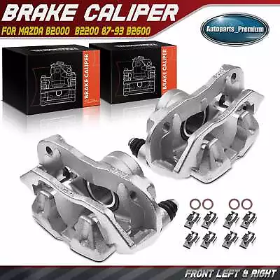 Disc Brake Caliper W/Bracket For Mazda B2000 B2200 1987-1993 Front Left & Right • $105.99