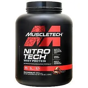 $51.75 • Buy Muscletech Nitro Tech Whey Protein Milk Chocolate 4 Lbs