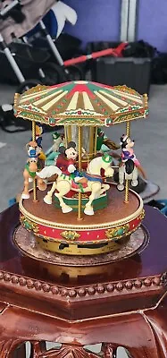 1996 Mr. Christmas Disney A Mickey Holiday Go Round Carousel • $40