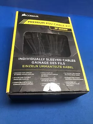 Premium Individually Sleeved PSU Cable Kit Starter Package / BLACK • $44