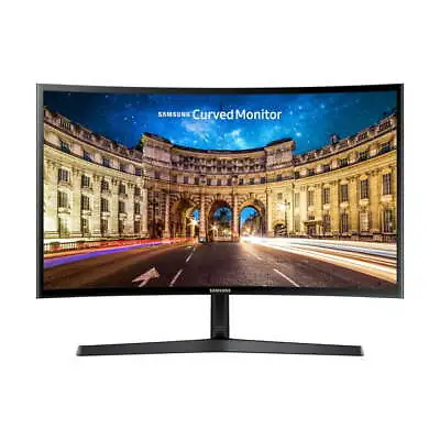 Samsung 27  Inch Curved LED Full HD Computer Monitor AMD Freesync HDMI VGA • $83.73