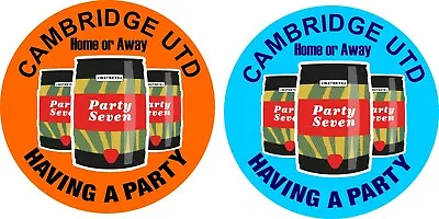 Cambridge Utd Having A Party Home And Away Pin Badge • £7
