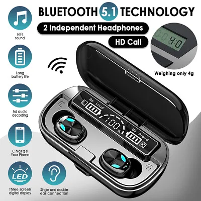 $25.59 • Buy Bluetooth Wireless Headphones TWS Earphones Mini In-Ear Pods For IPhone Android